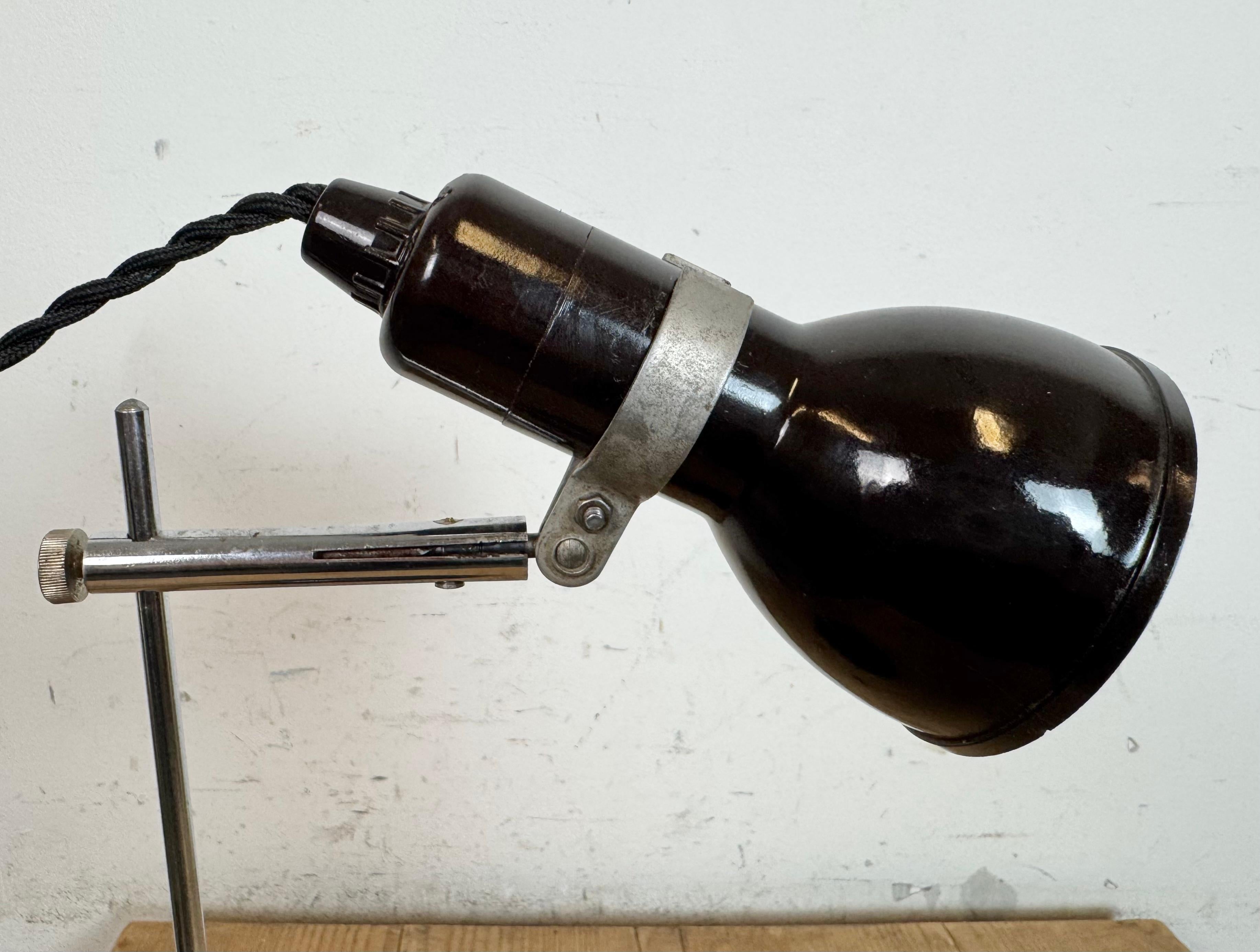 Lampe à poser vintage en bakélite noire, 1970 en vente 2