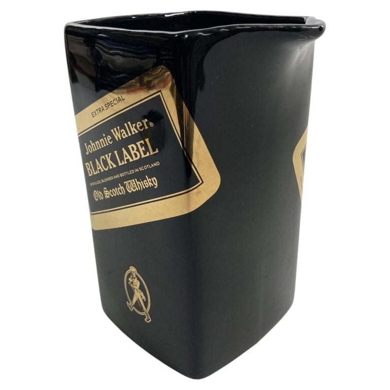 Vintage Black Barware Water Pitcher for Johnny Walker Black Label