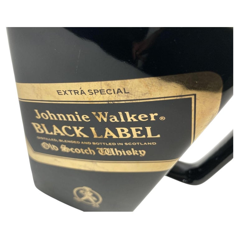 Vintage Black Barware Water Pitcher for Johnny Walker Black Label
