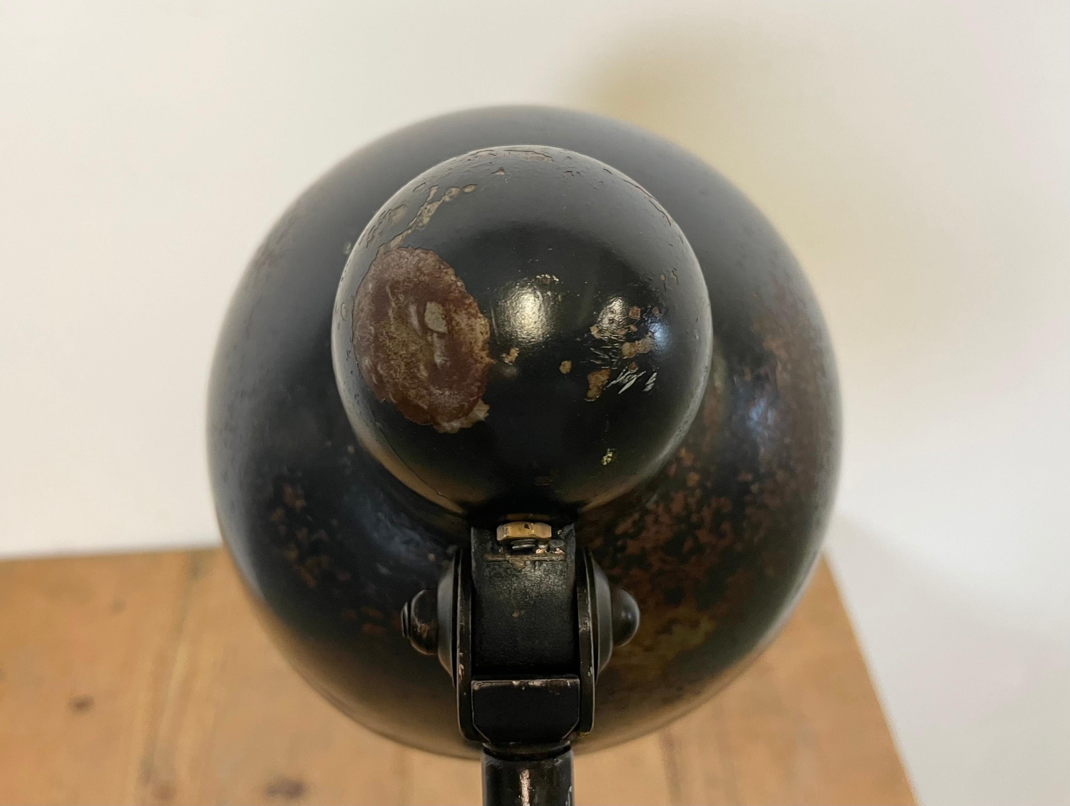 Vintage Black Bauhaus Industrial Desk Lamp from Siemens, 1930s 3