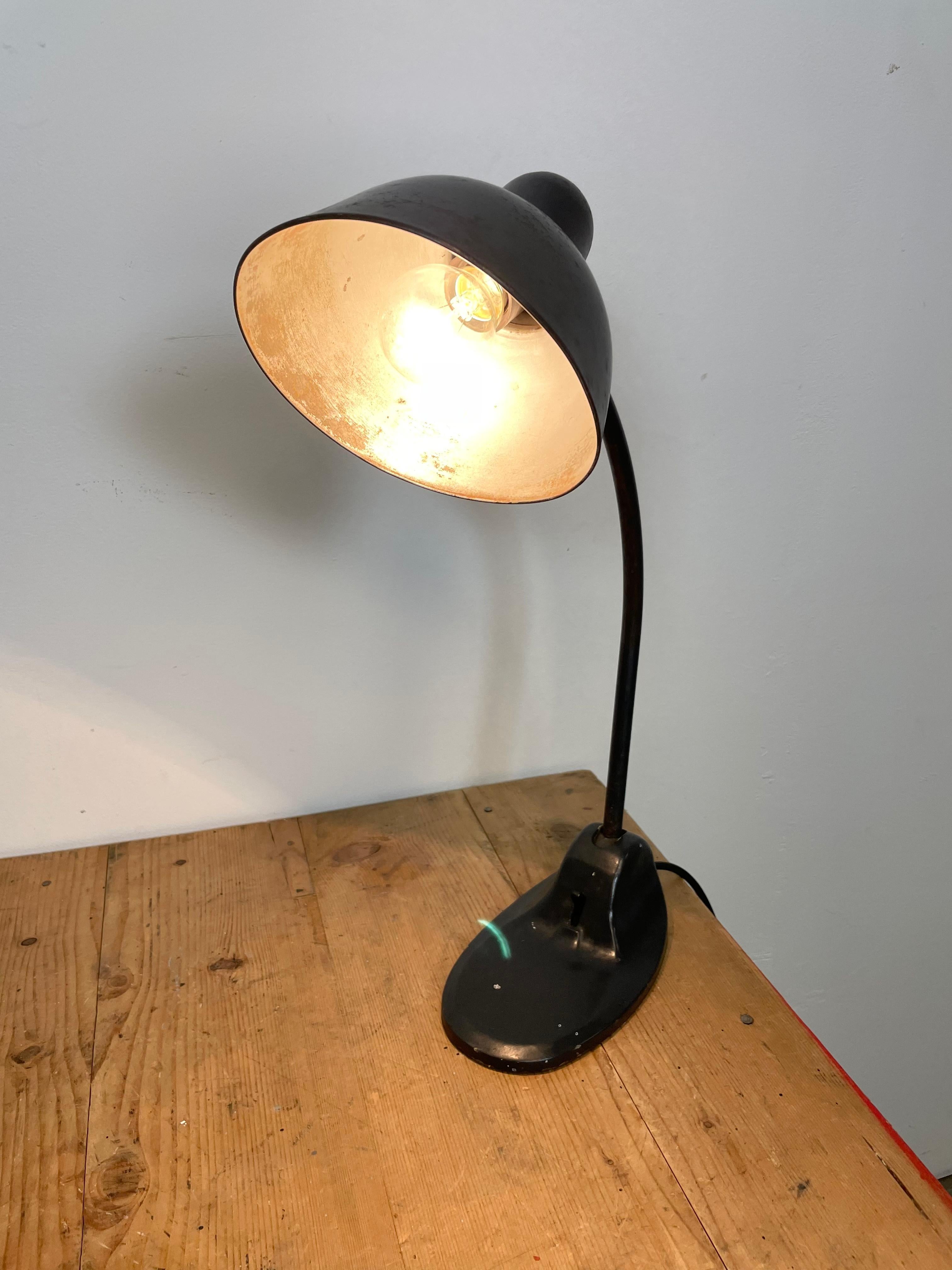 Vintage Black Bauhaus Industrial Desk Lamp from Siemens, 1930s 9