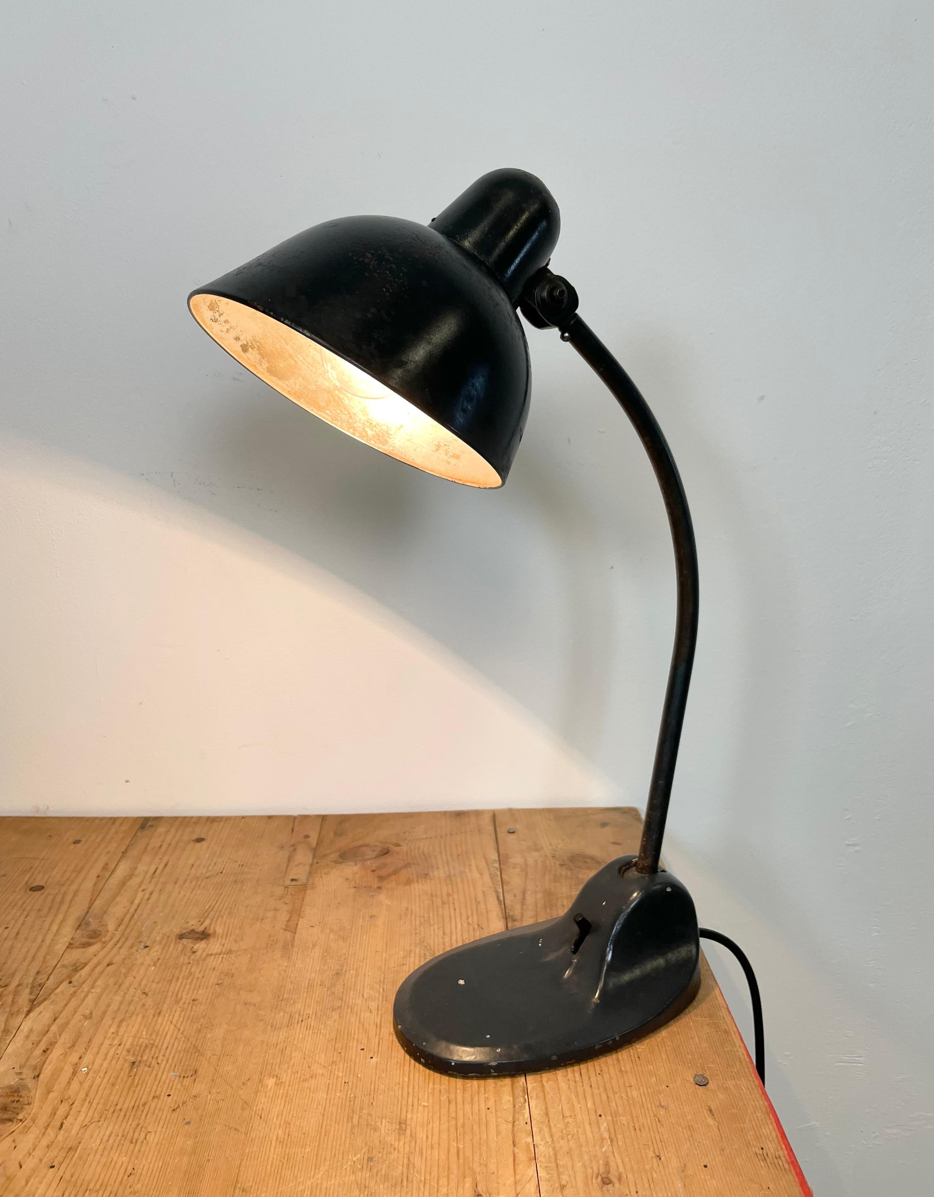 Vintage Black Bauhaus Industrial Desk Lamp from Siemens, 1930s 10