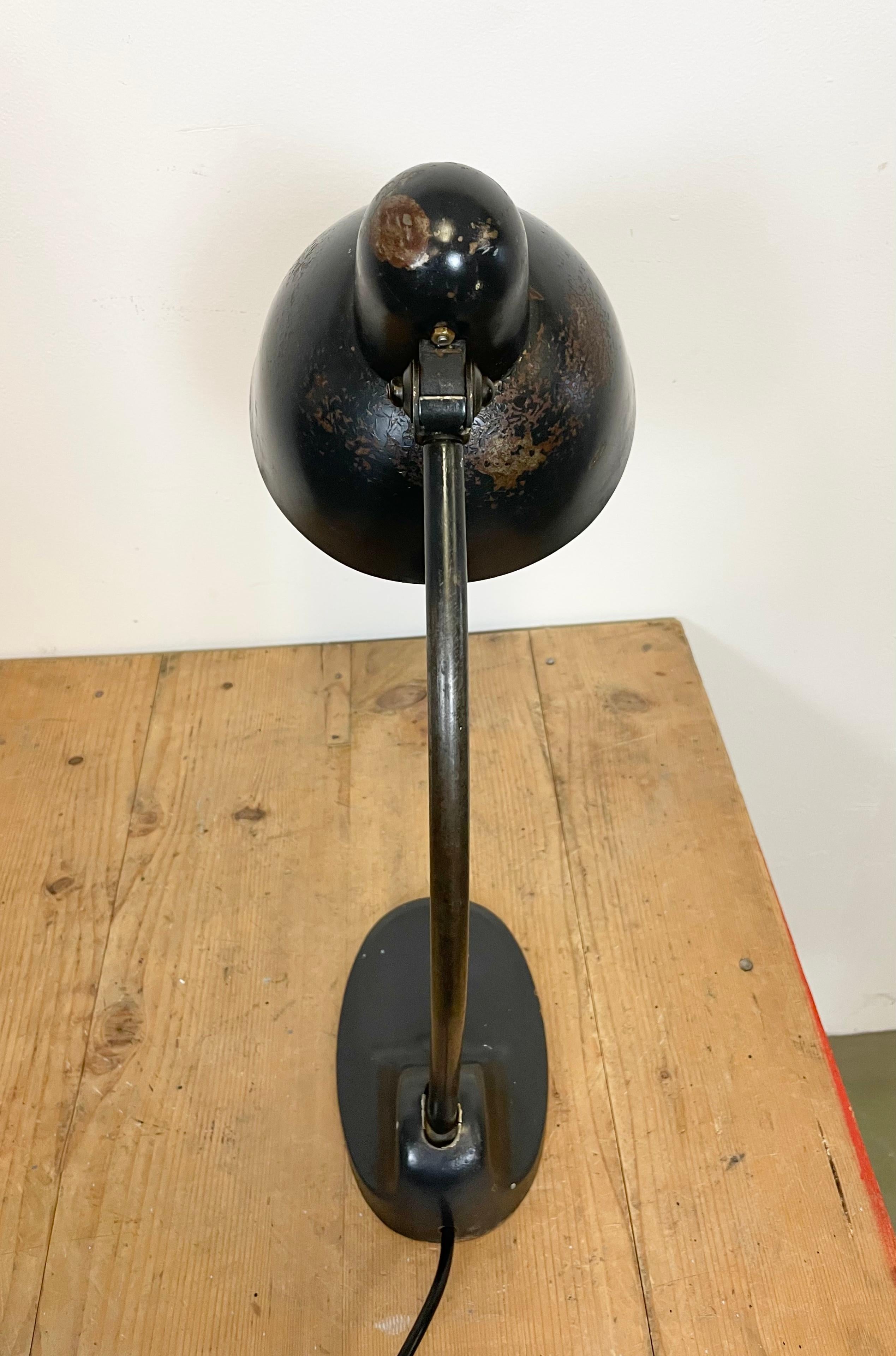 Vintage Black Bauhaus Industrial Desk Lamp from Siemens, 1930s 2