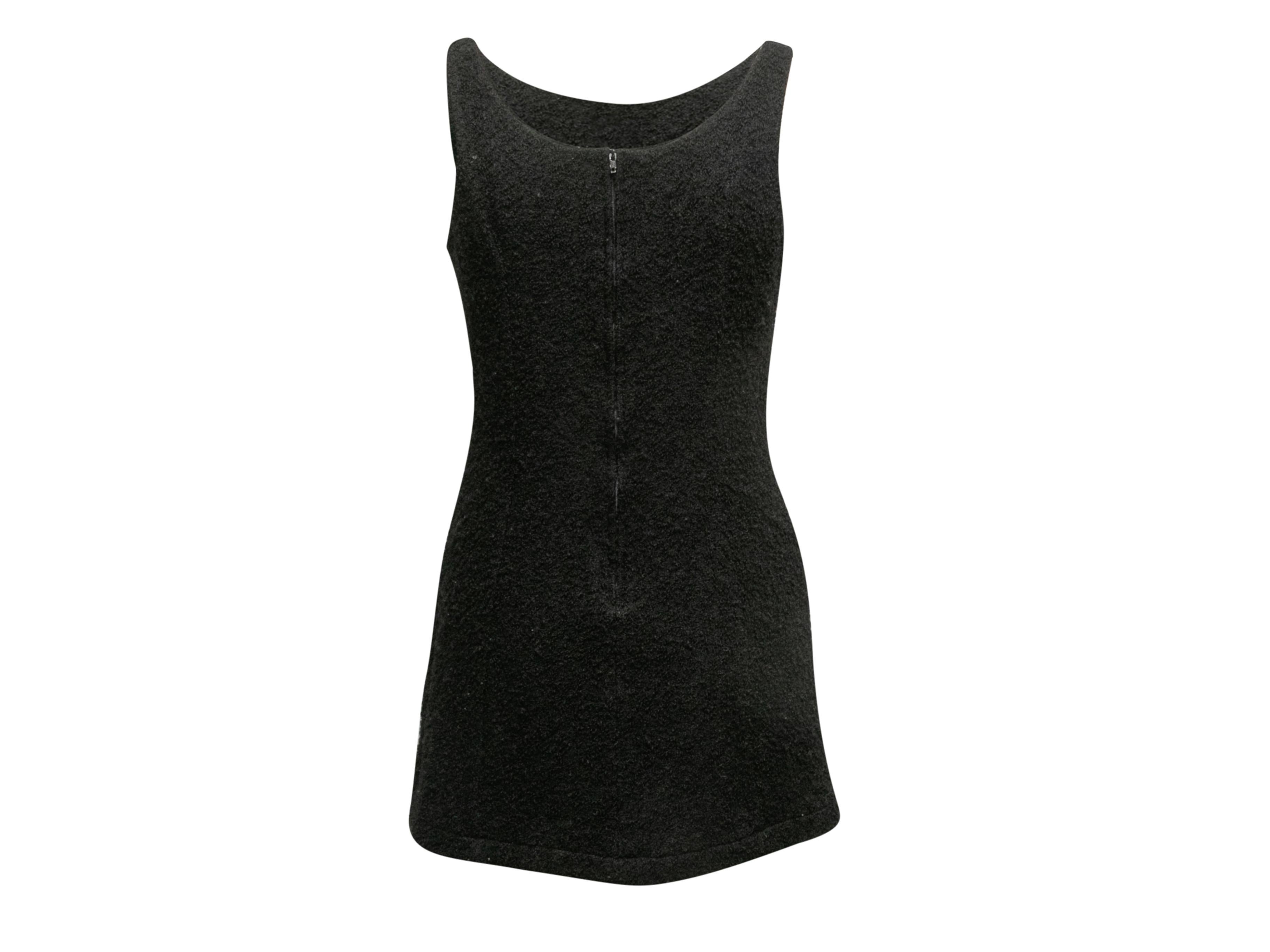 Mini vestido negro vintage sin mangas Betsey Johnson Talla US XS/S Negro en venta