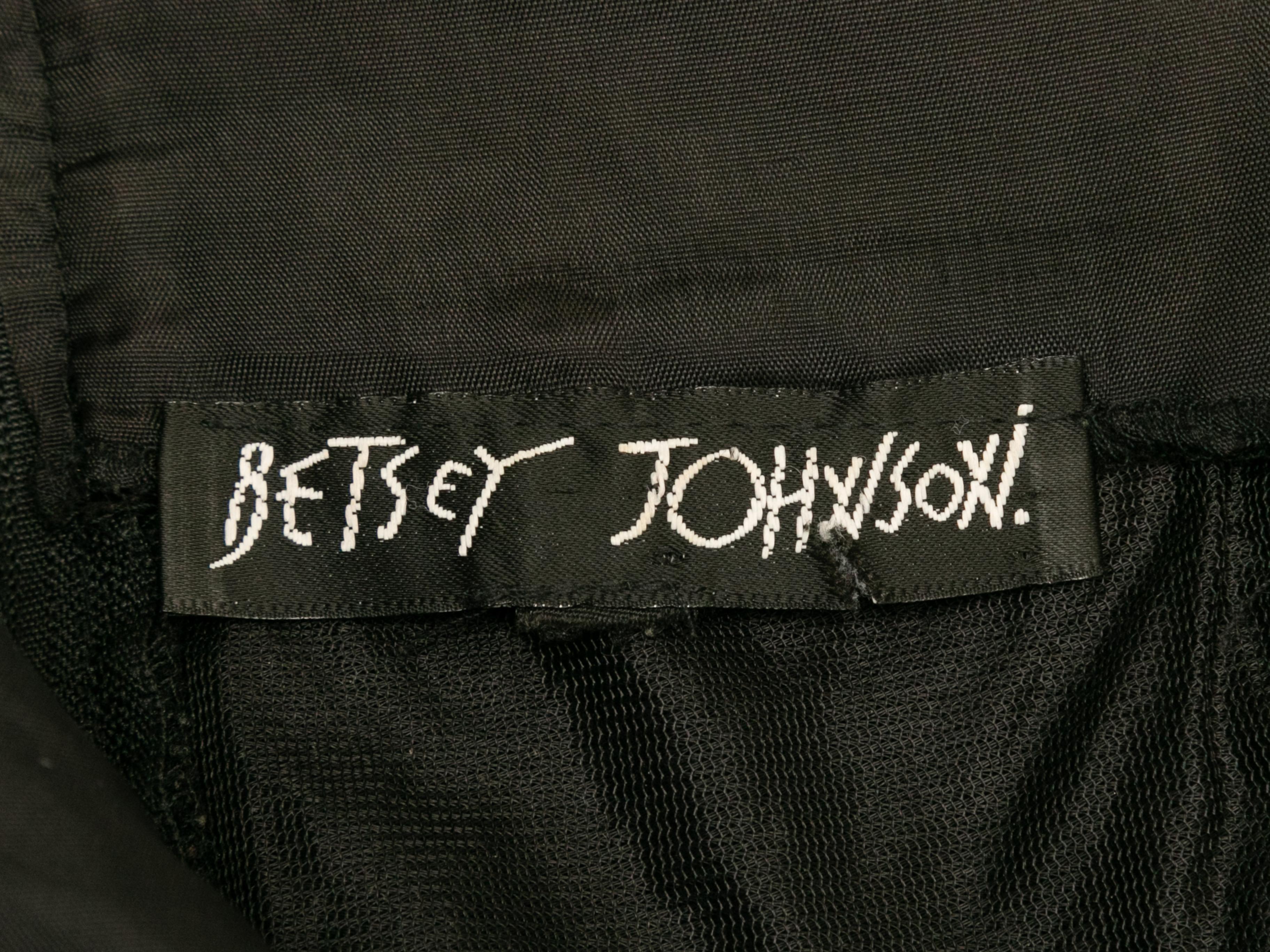 Mini vestido negro vintage sin mangas Betsey Johnson Talla US XS/S en Bueno estado para la venta en New York, NY
