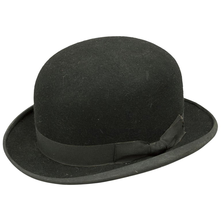 Vintage Black Bowler Riding Hat, Riding Helmet at 1stDibs  display picture 1