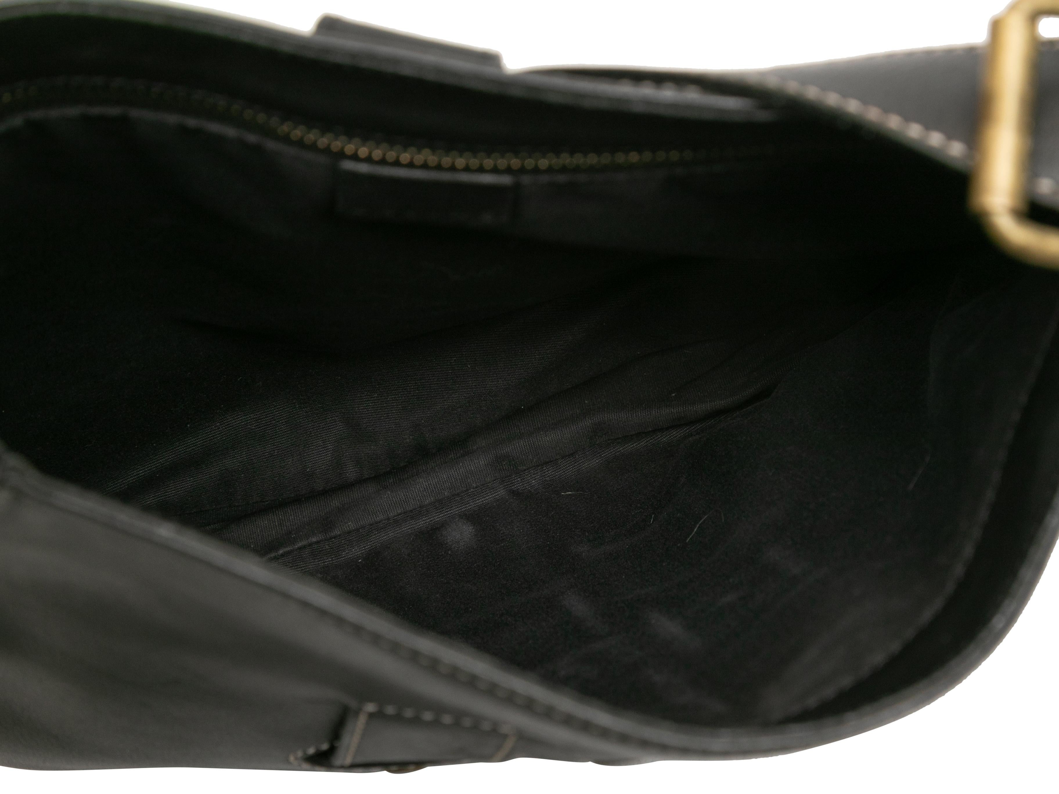 Vintage Black Celine Leather Shoulder Bag 1
