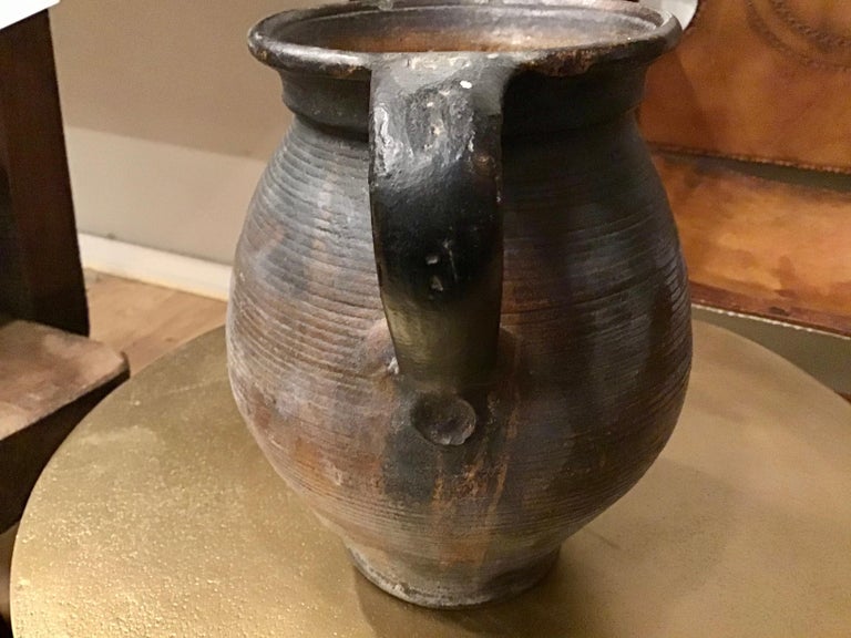 Vintage Black Ceramic Jug at 1stDibs