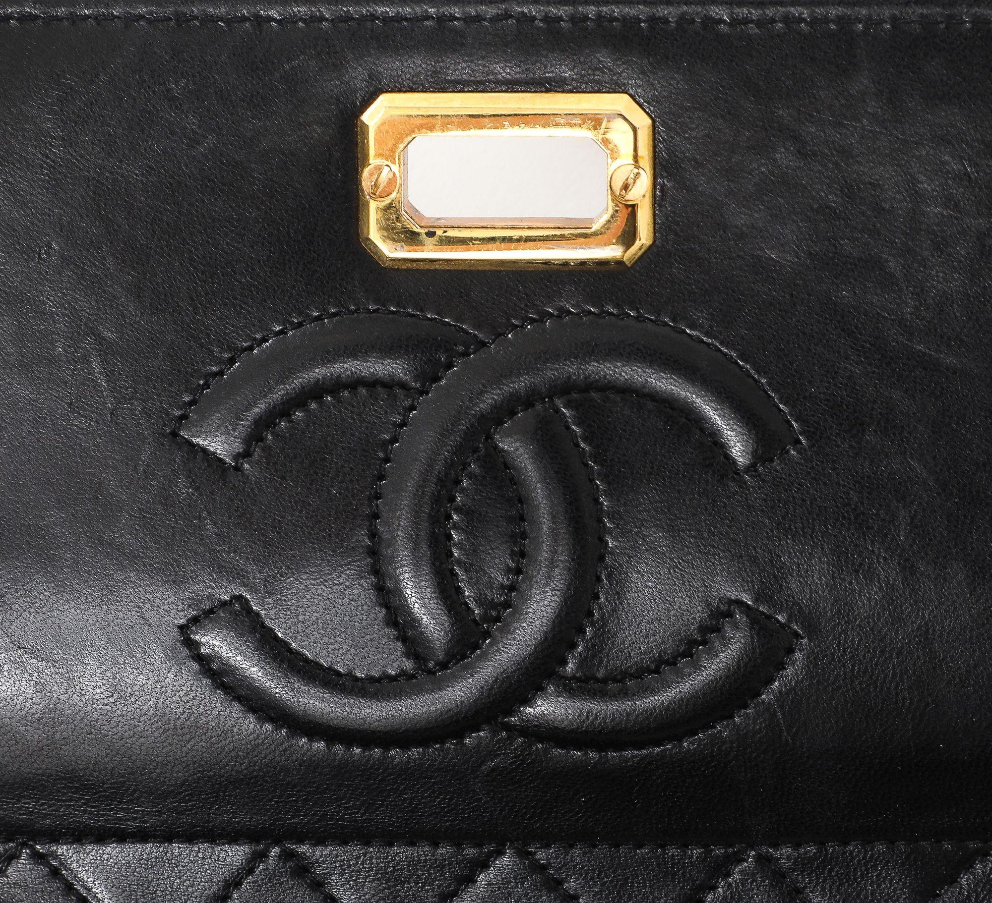 Vintage Black Chanel Bag For Sale 10