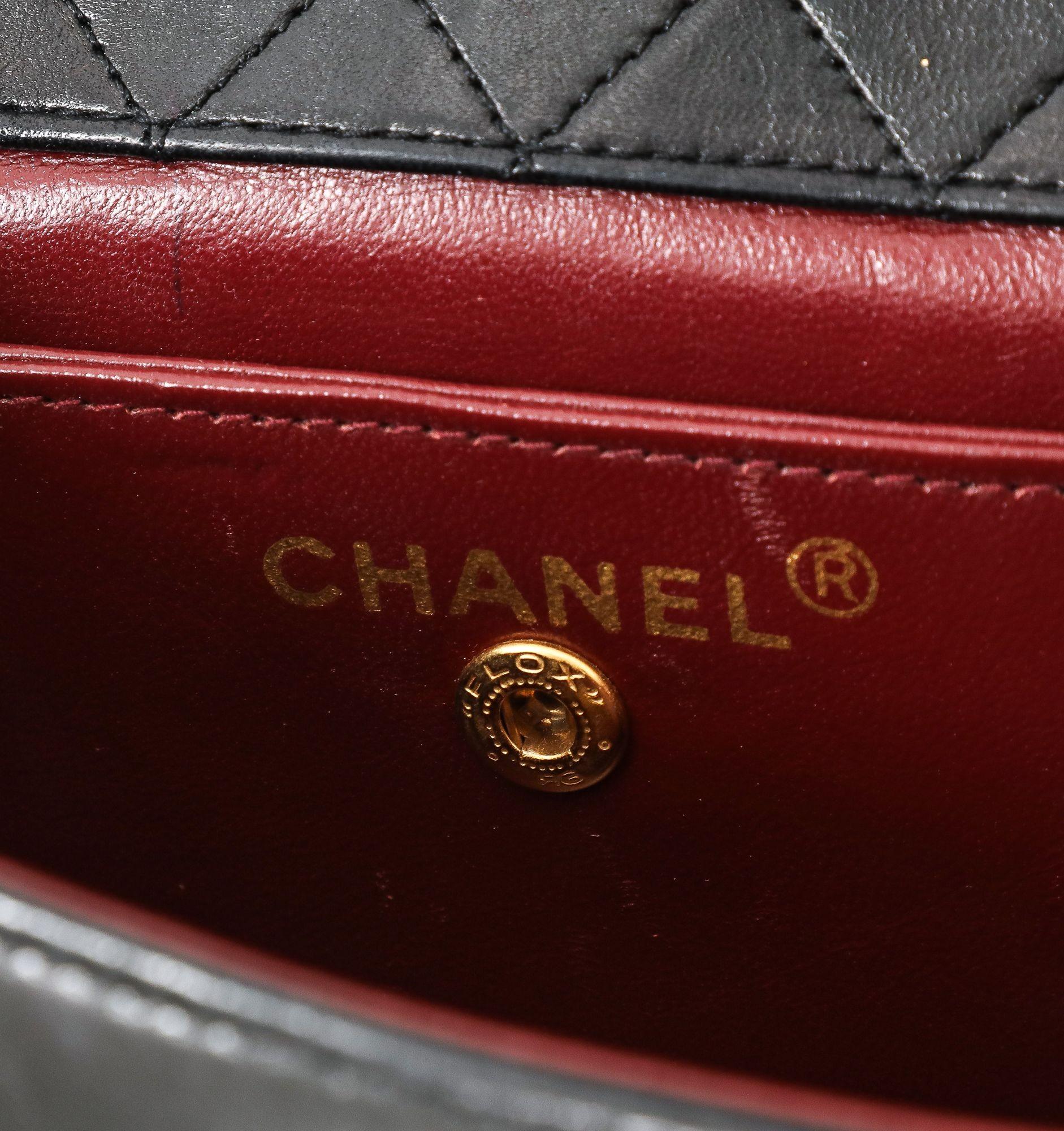 Vintage Black Chanel Bag For Sale 11