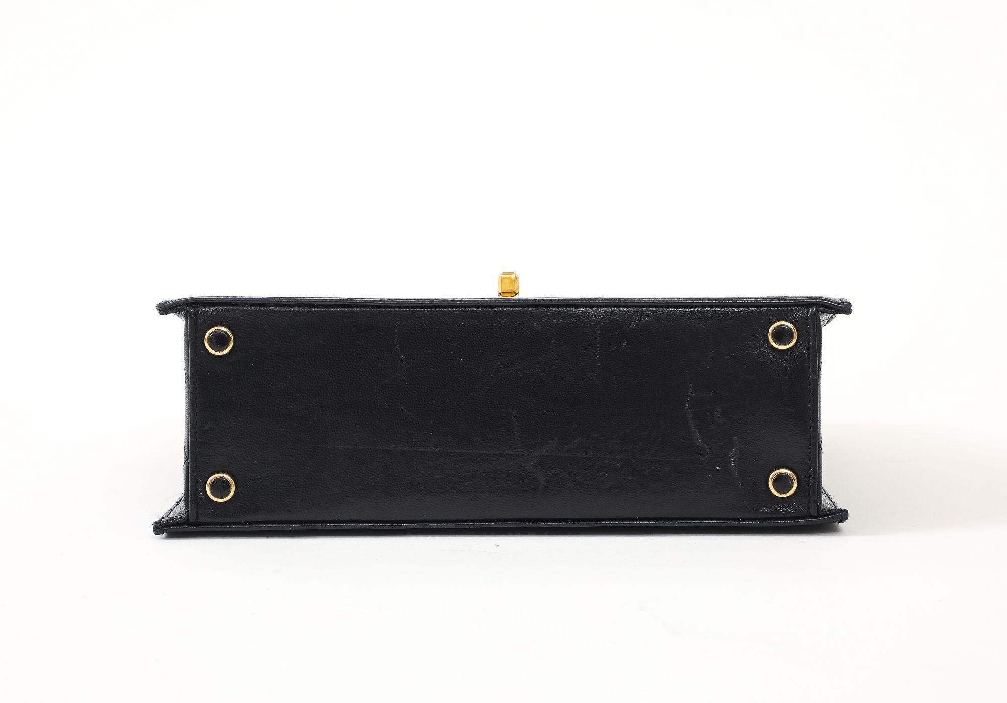 Vintage Black Chanel Bag For Sale 5