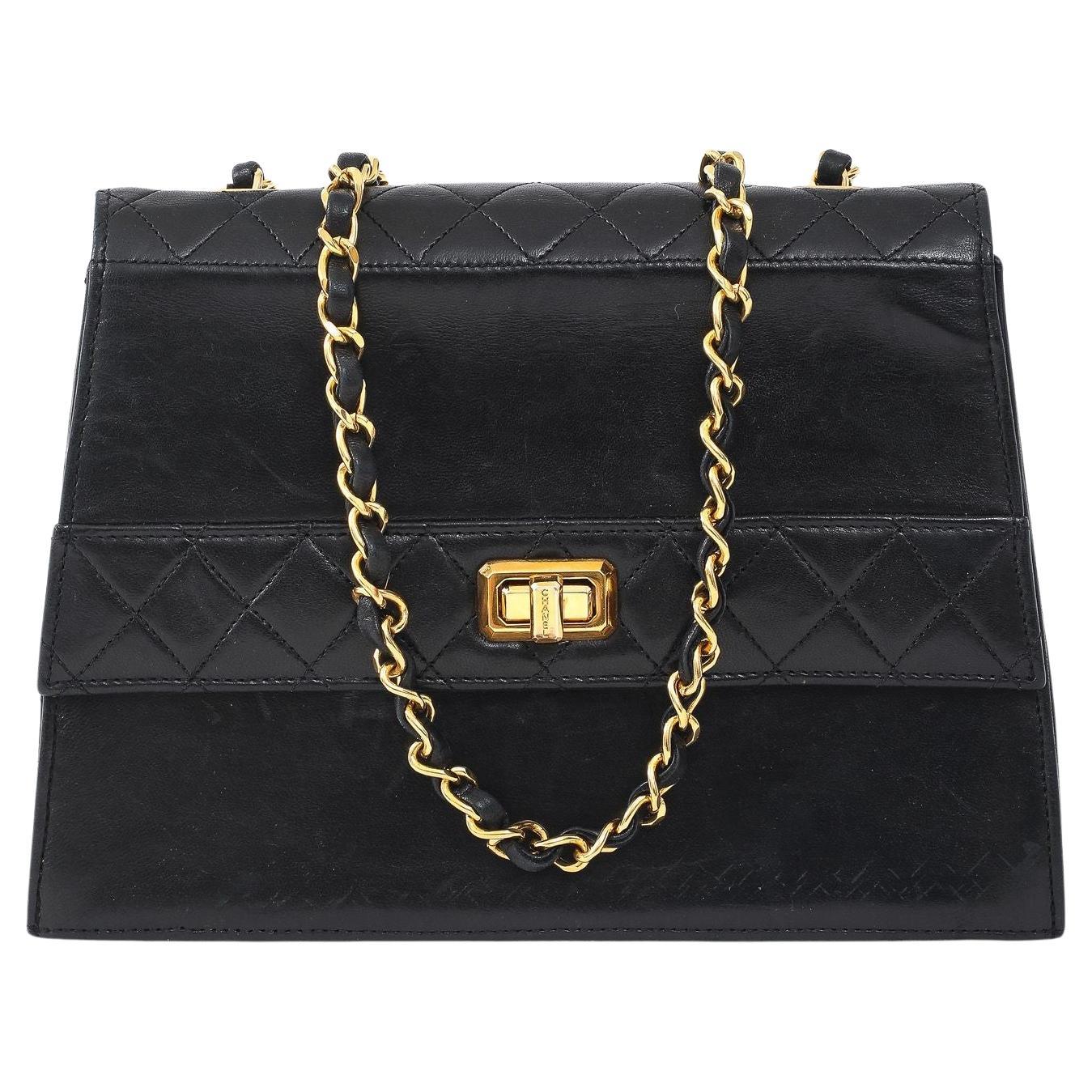 Vintage Black Chanel Bag For Sale