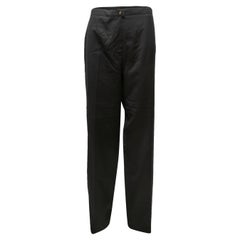 Vintage Black Chanel Boutique Spring/Summer 1997 Wool Trousers