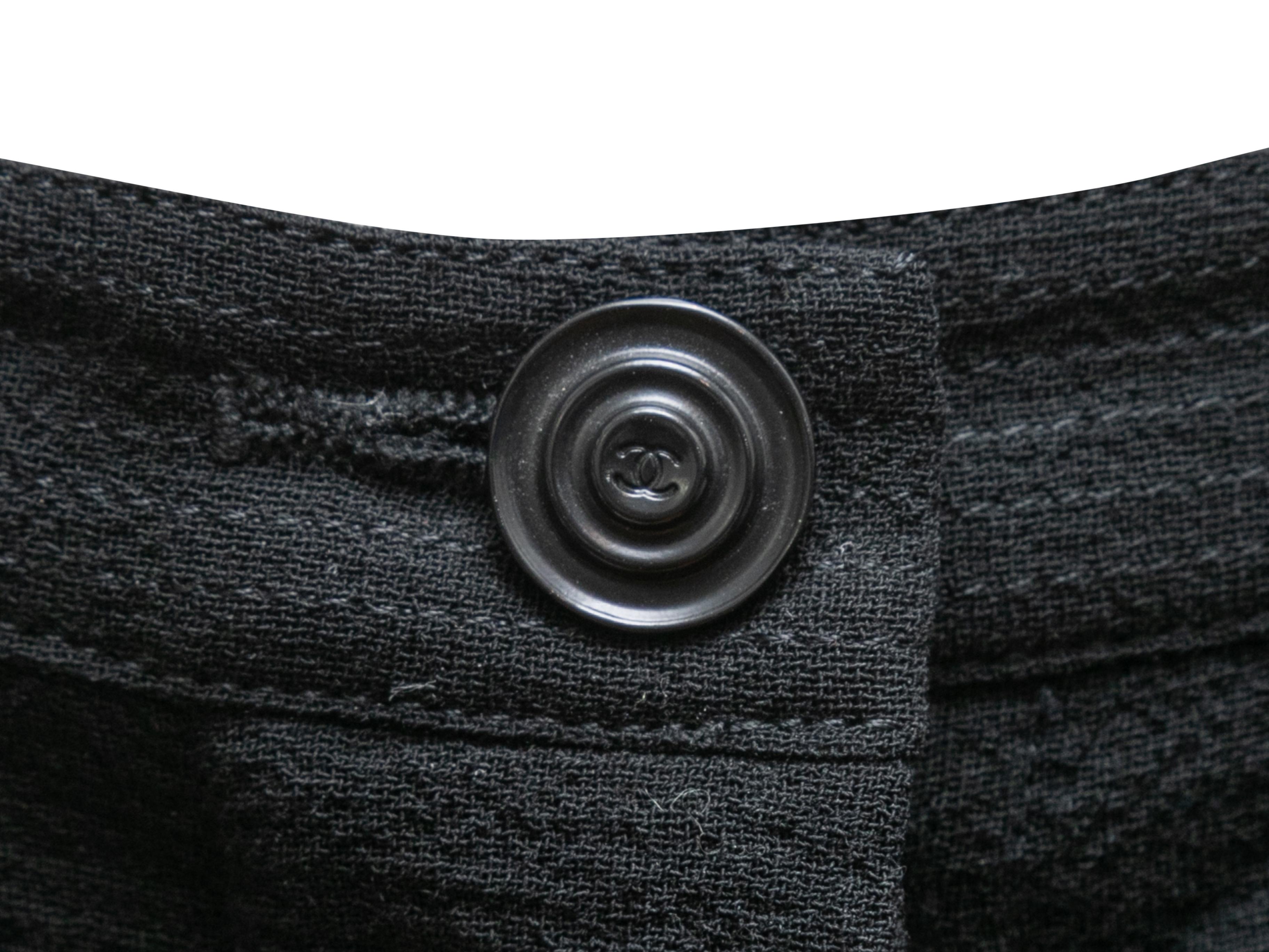 Chanel Boutique printemps/été 1999 - Jupe en laine noire vintage, taille FR 48 Pour femmes en vente