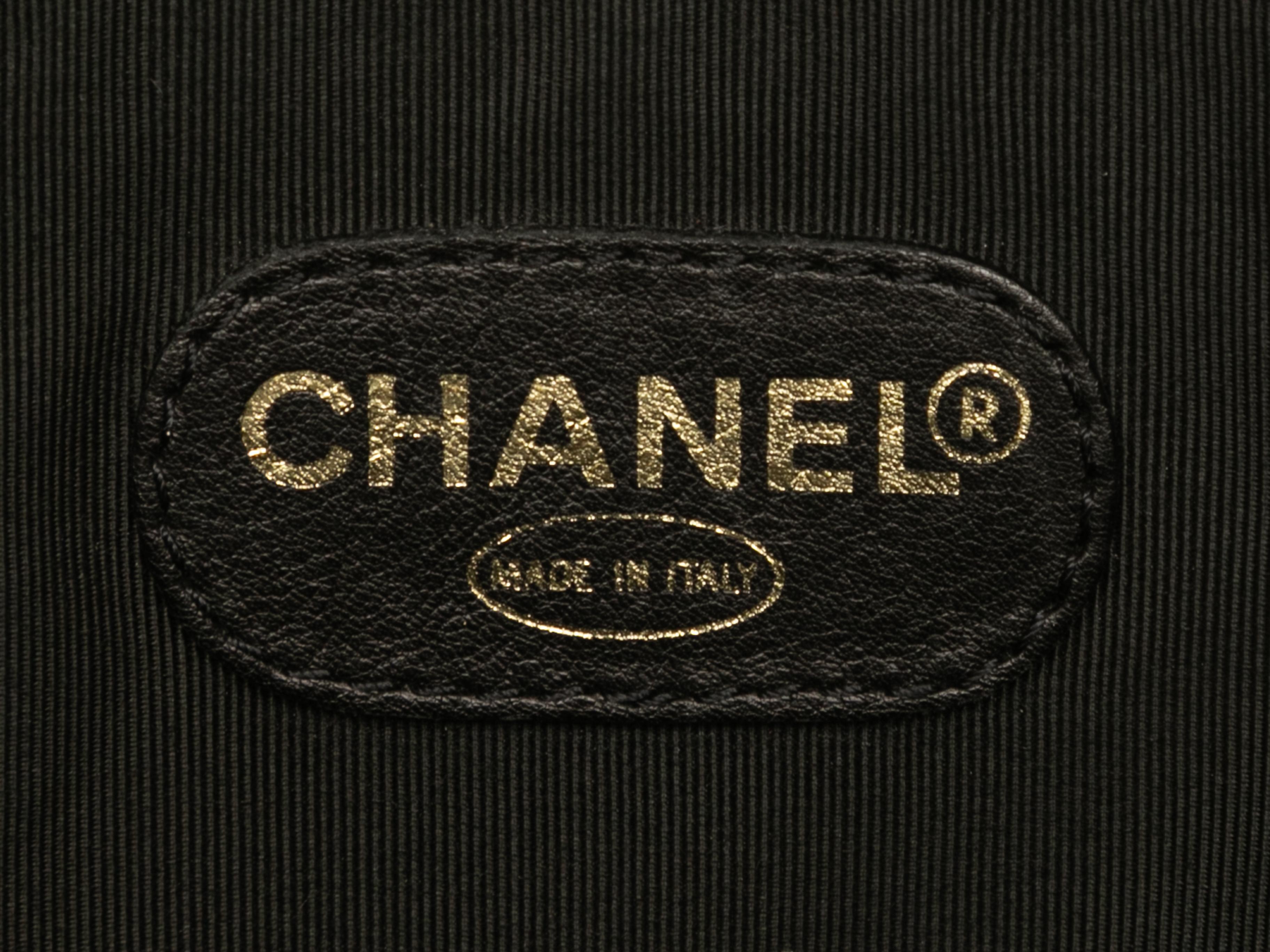 Vintage Black Chanel Caviar Leather CC Backpack 2