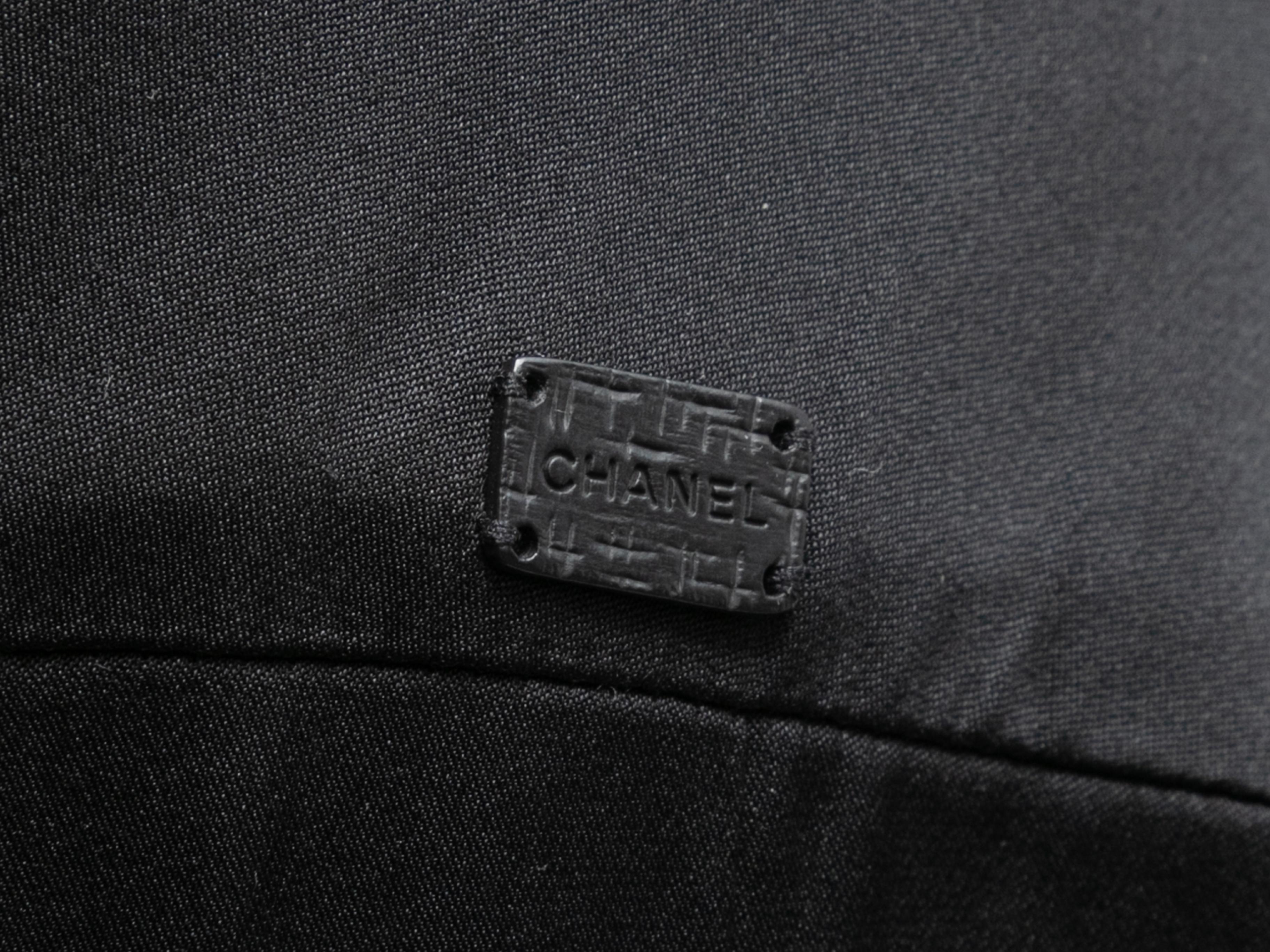 Vintage Black Chanel Cruise 2005 Silk Maxi Skirt Size FR 48 2