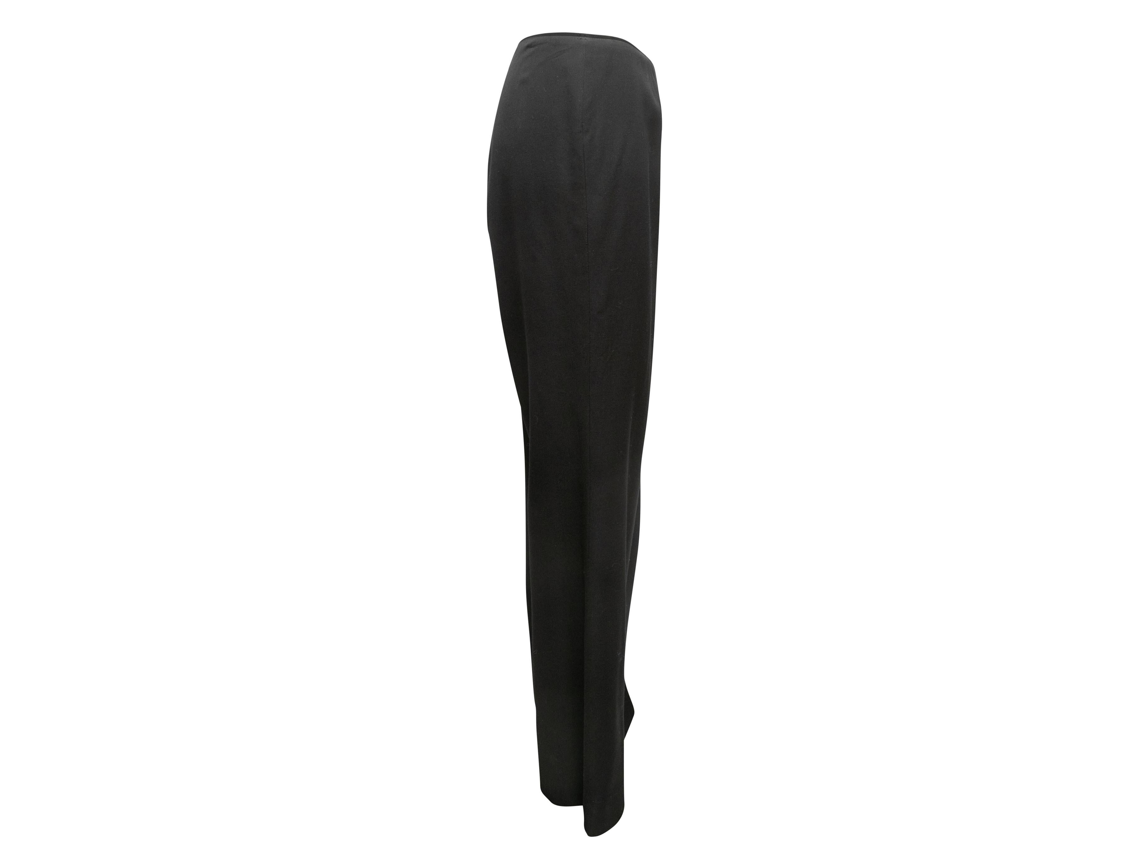 Pantalon vintage en laine noire de Chanel. De la Collectional Automne/Hiver 2000. Taille 38