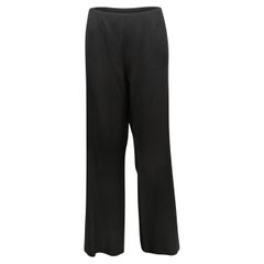 Pantalón de lana vintage Chanel negro otoño/invierno 2000 Talla FR 46