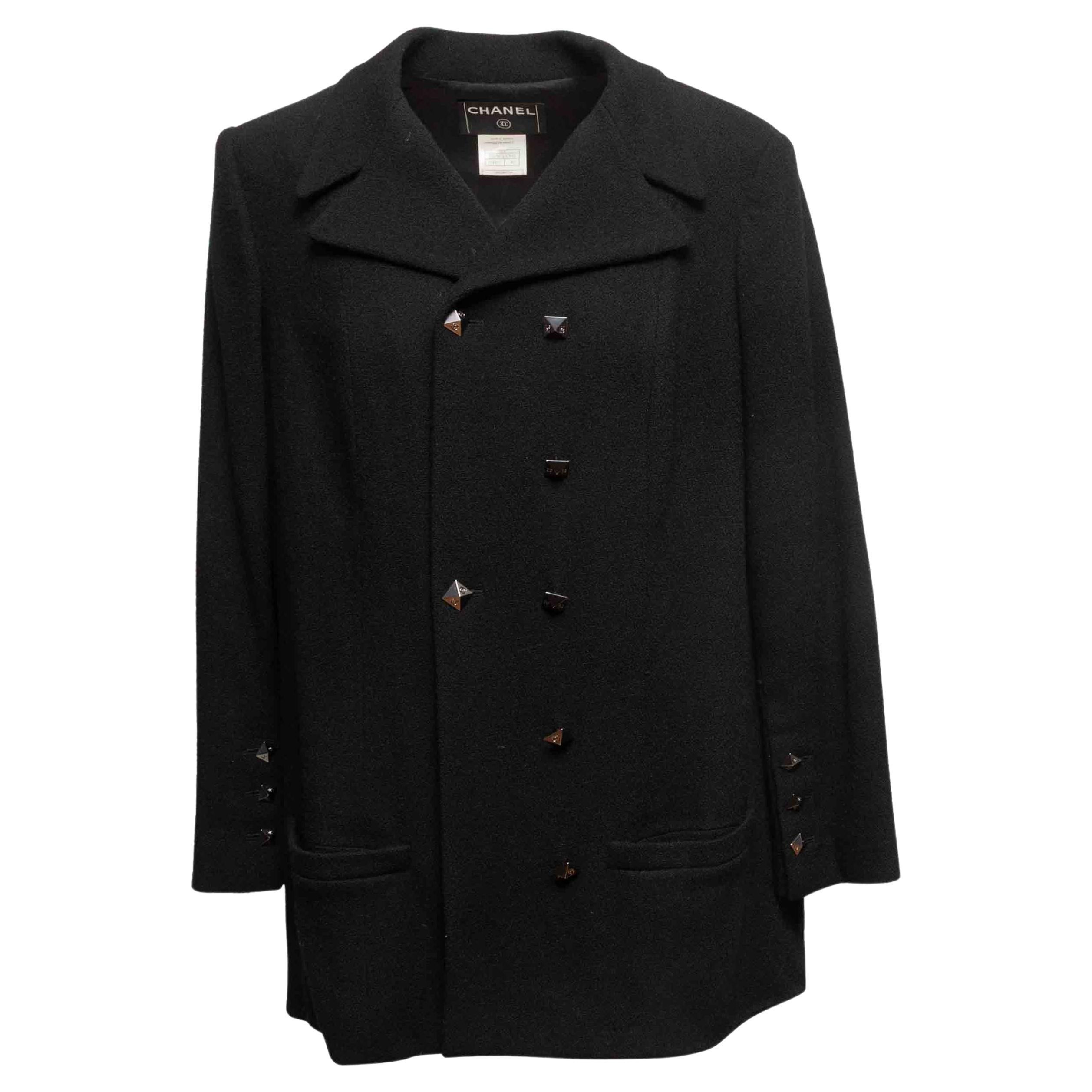 Vintage By Chanel Autunno/Inverno 2003 in lana doppiopetto Taglia FR 46
