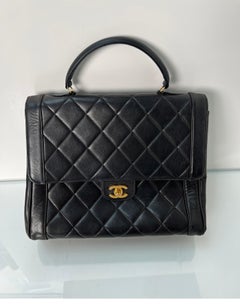 Vintage Black Chanel Kelly Bag