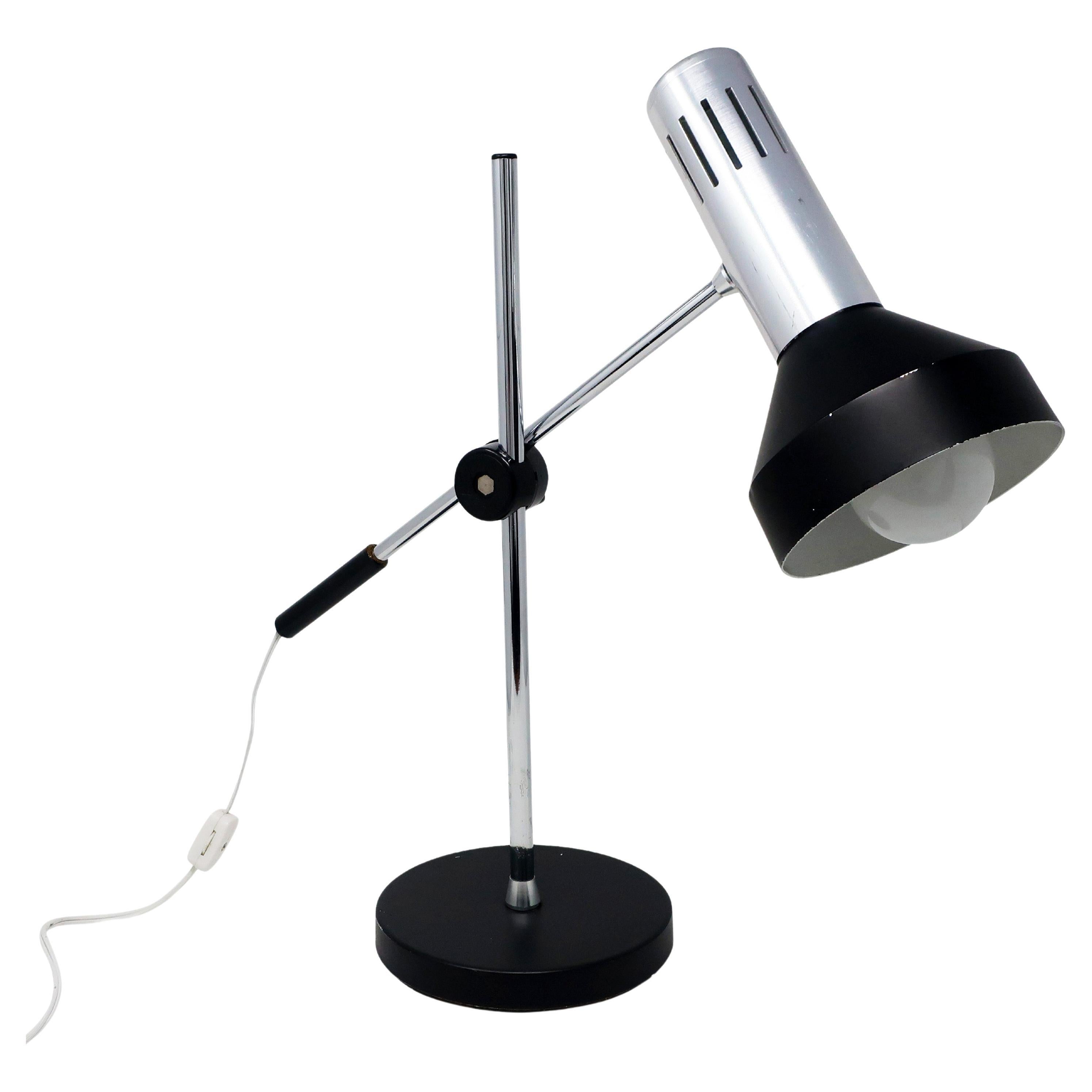 Black Articulating Midcentury Style Italian Desk Lamp or Wall Light at 1stDibs