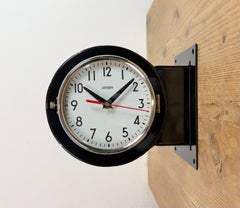 Vintage Black Citizen Double-Sided Ship Wall Clock, 1980s
