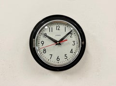 Vintage Black Citizen Maritime Wall Clock, 1970s