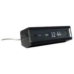 Vintage Black Copal Model 229 Flip Alarm Clock