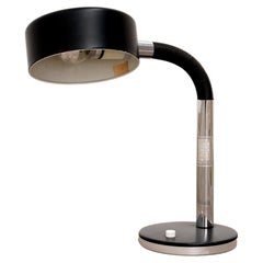 Vintage black desk lamp Hustadt-leuchten, 1960 Germany