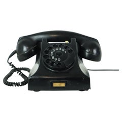 Vintage Black Dial Telephone Bakelite PTT Ericsson Type 1951