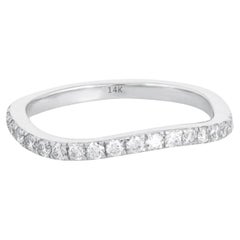 Vintage Black Diamond 14K (or 18k upon request) Yellow Gold Eternity Ring