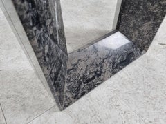 Vintage Black 'Diapason' Marble Console Table by Cattelan Italy, 1980s