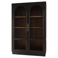 Vintage Black Display Cabinet