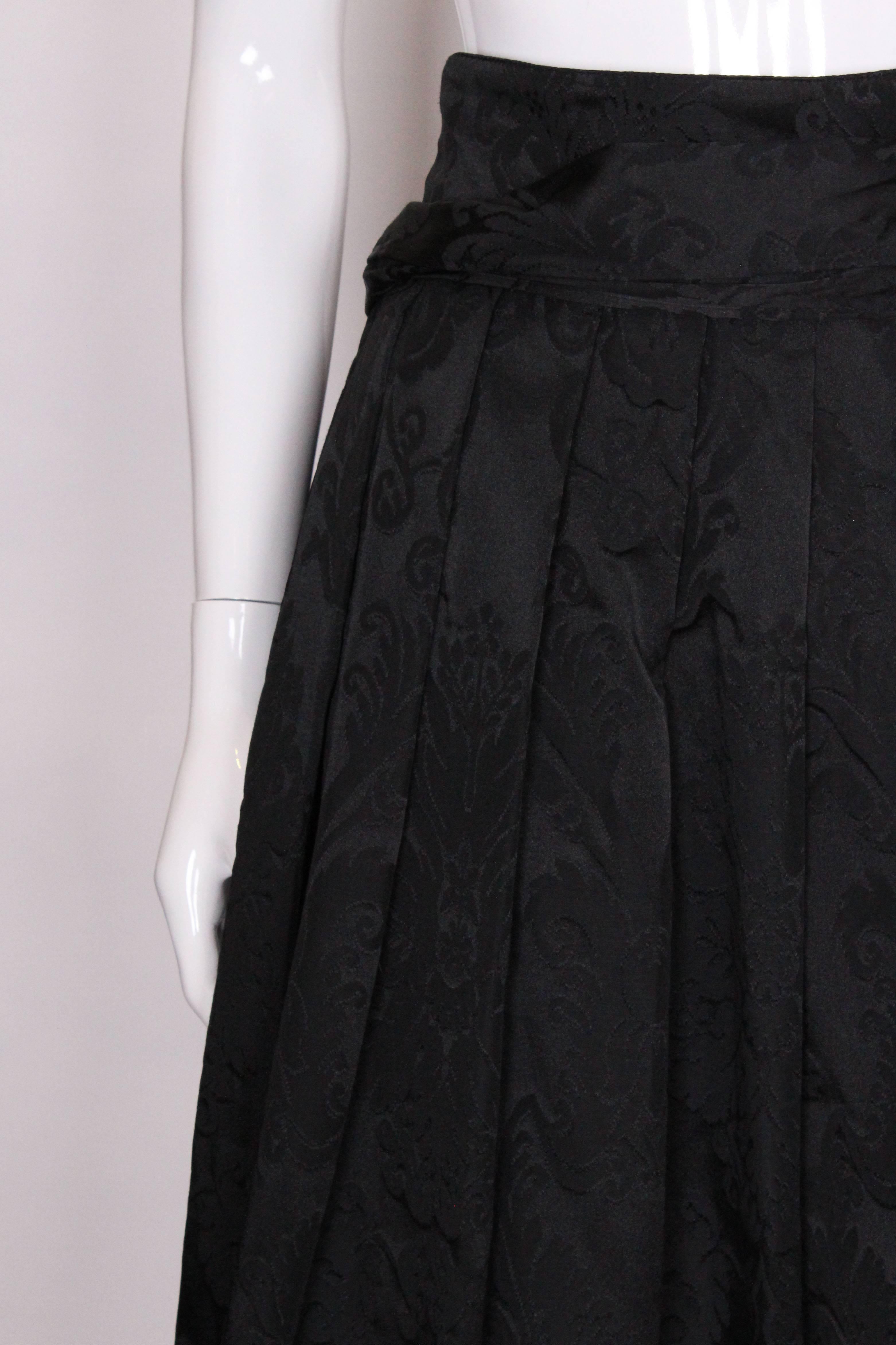  Vintage Black Evening Skirt by Louis Feraud 4