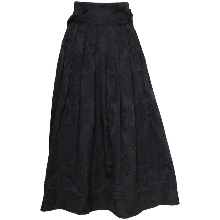 Vintage Black Evening Skirt by Louis Feraud at 1stdibs