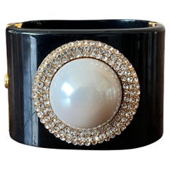 Vintage Black Faux Pearl Bracelet