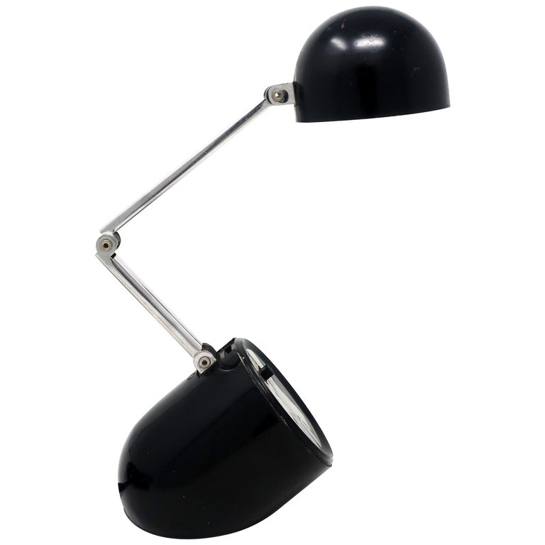 Vintage Black Folding Pill Desk Lamp at 1stDibs