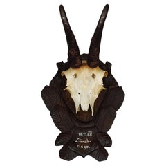 Trofeo Vintage Black Forest Gamuza en Placa Tallada 1968
