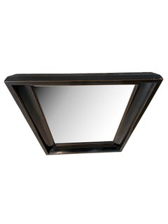 Vintage Black Framed Mirror