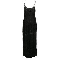 Vintage Giorgio Armani Le Collezioni, vestito senza maniche con perline, taglia US 10