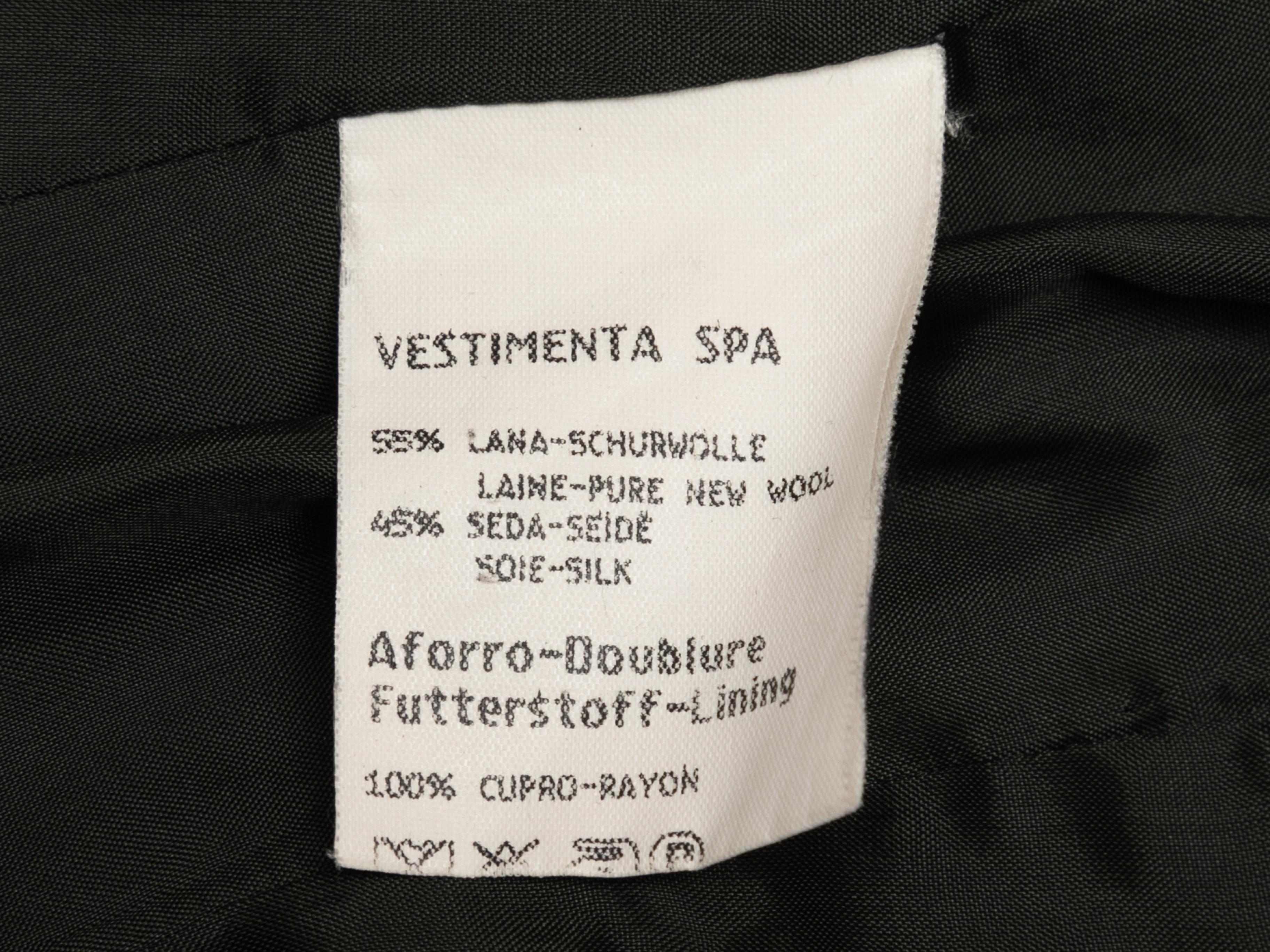Vintage Black Giorgio Armani Wool & Silk-Blend Jacket 1
