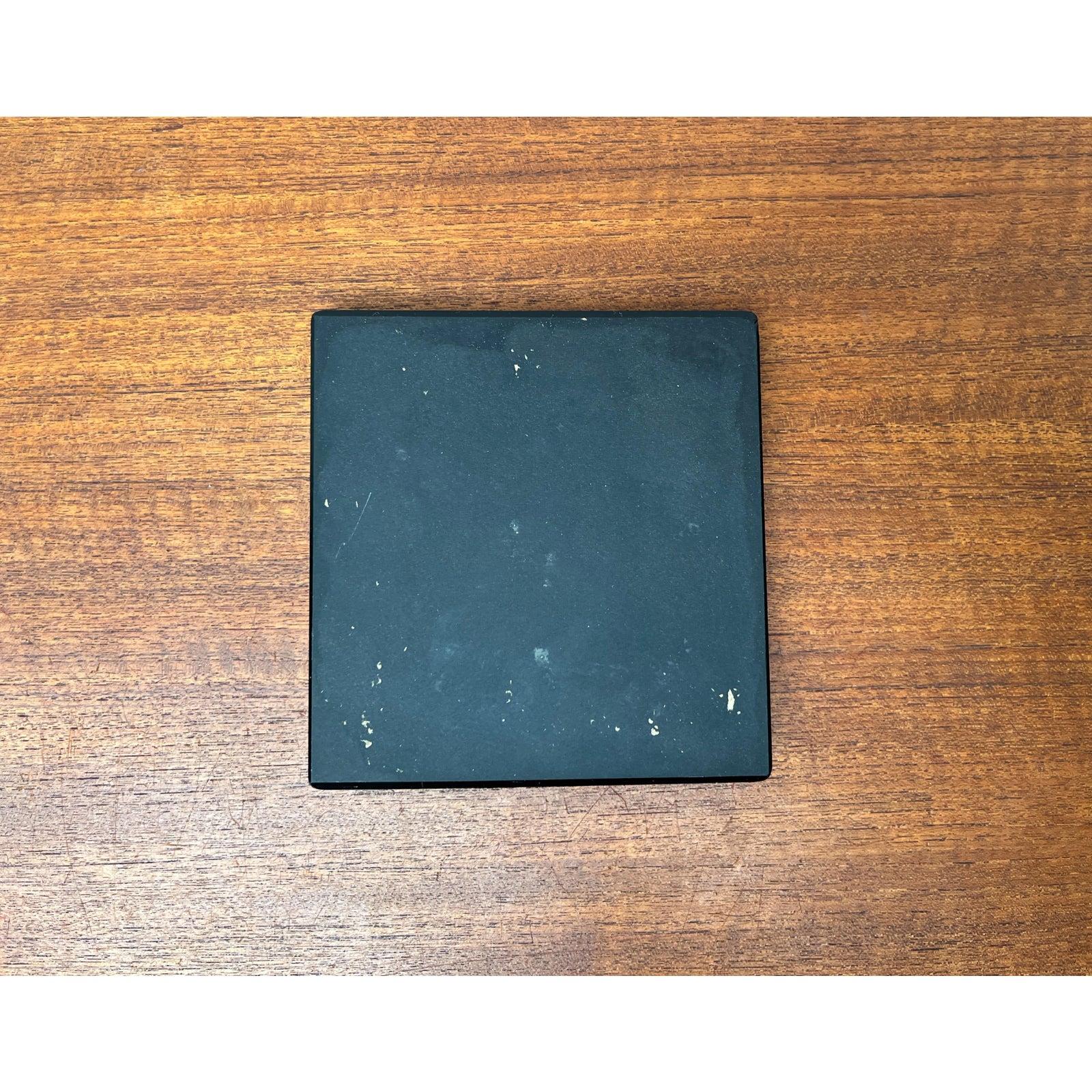 Vintage Black Glass Ashtray, 1980s For Sale 4