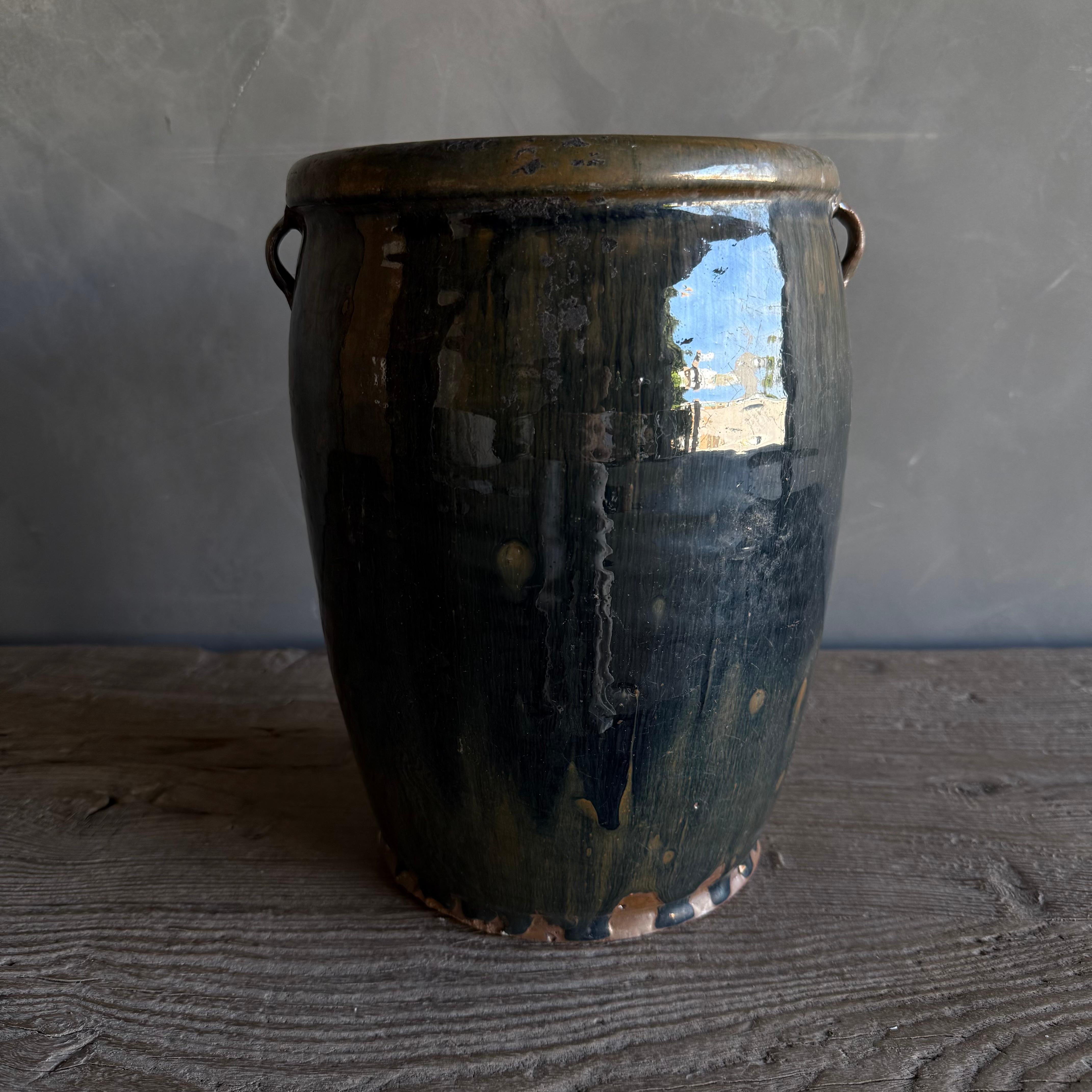 Poterie Vintage à glaçure noire Bon état - En vente à Old Town Orange, CA