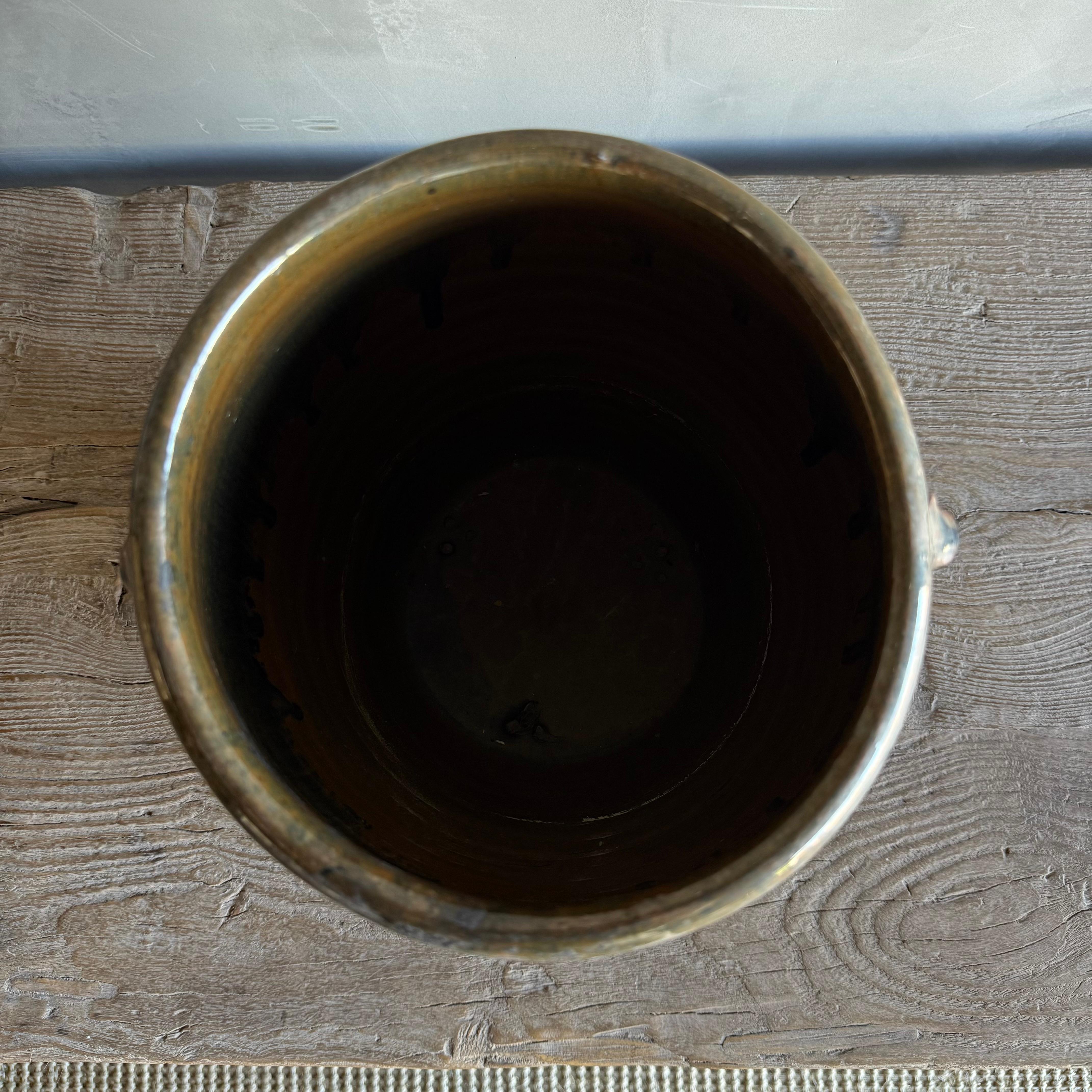 20ième siècle Poterie Vintage à glaçure noire en vente