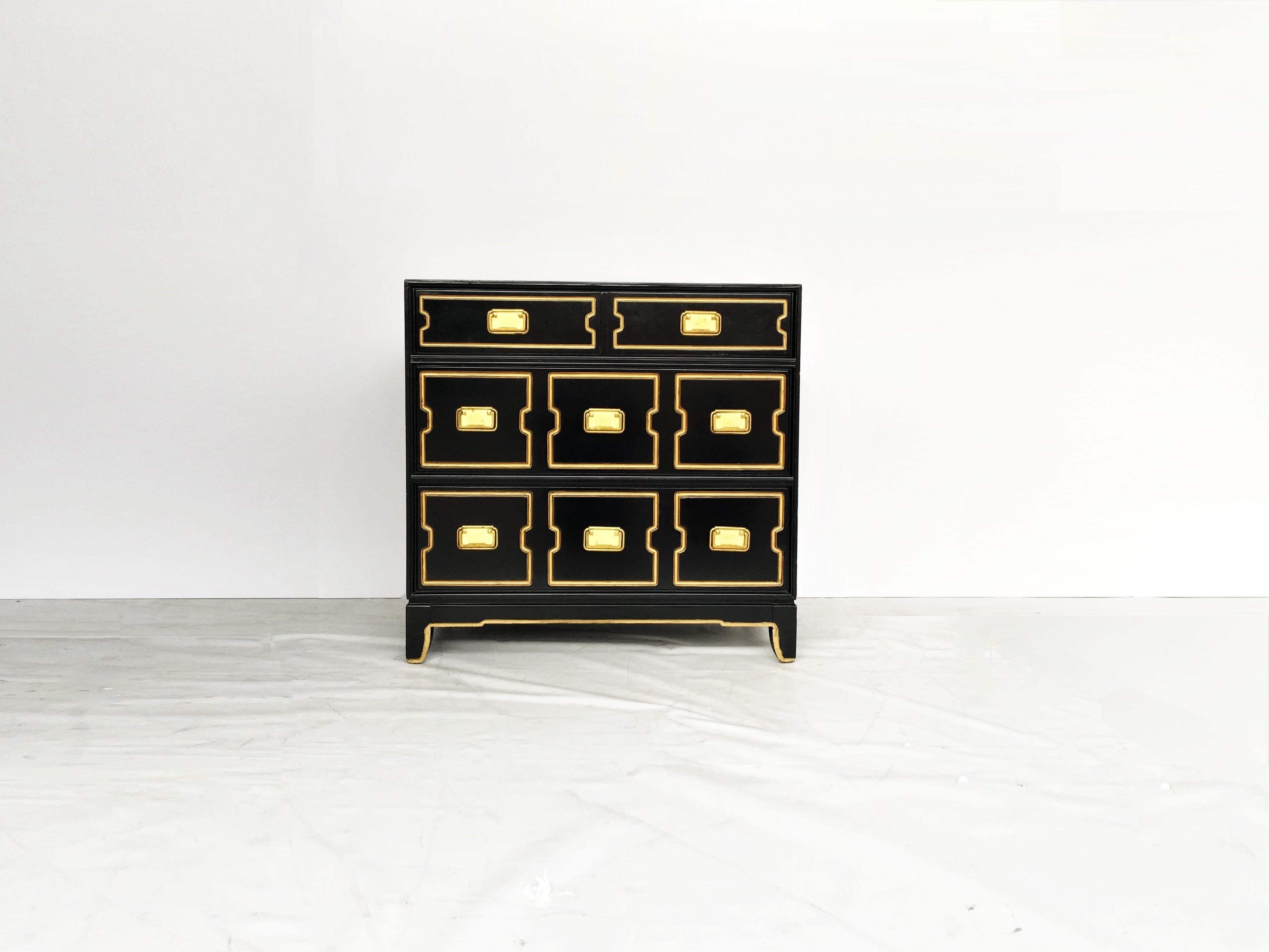 black and gold chest