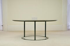 Vintage Black Granite and Steel UVI Coffee Table, Laura Griziotti, Arflex, 1981