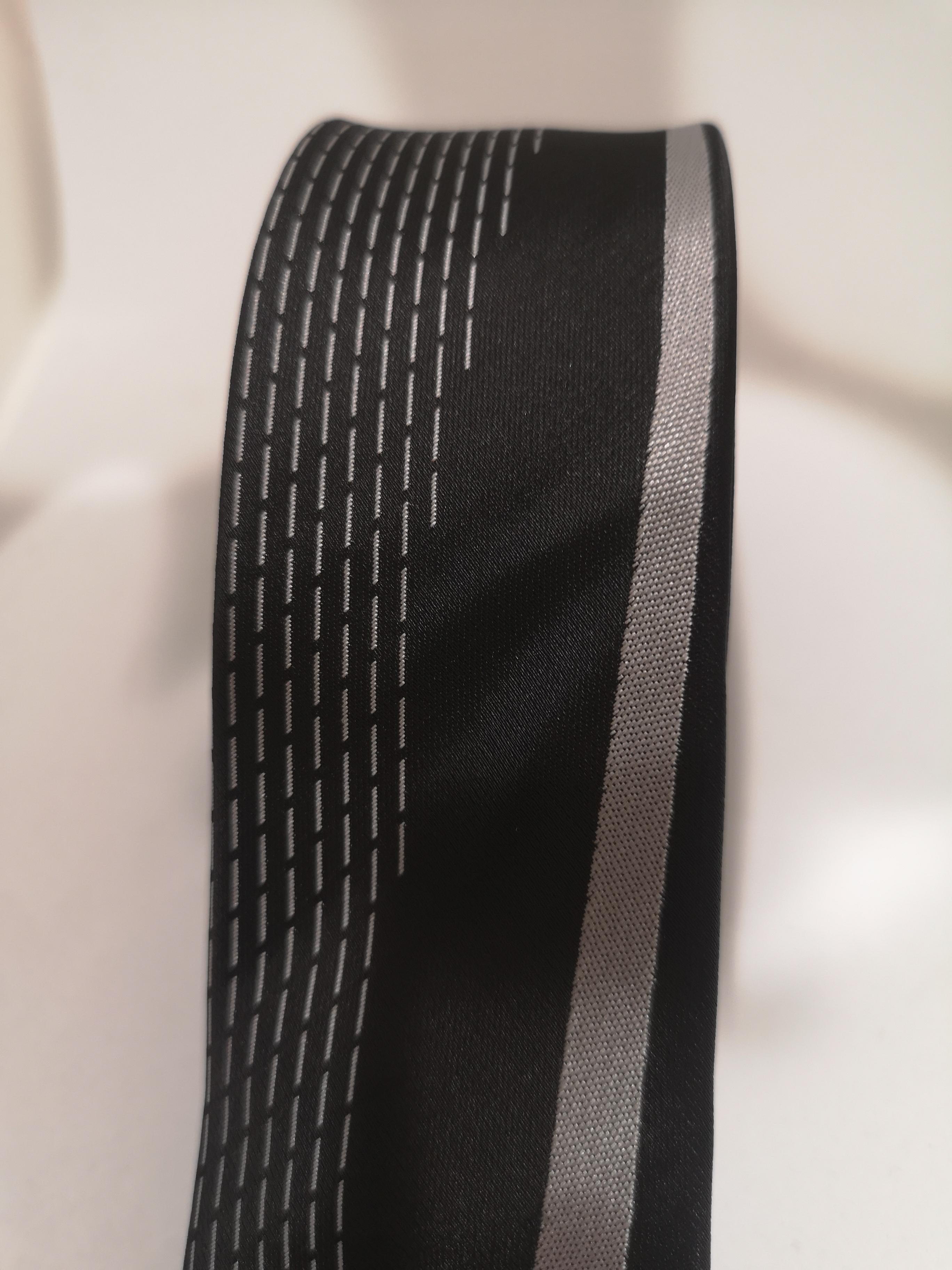 Black Vintage black grey silk tie