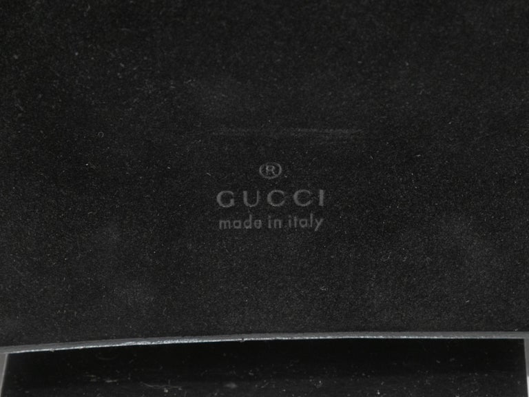 Vintage Black Gucci Fall/Winter 1999 Tom Ford Era Suede Handbag