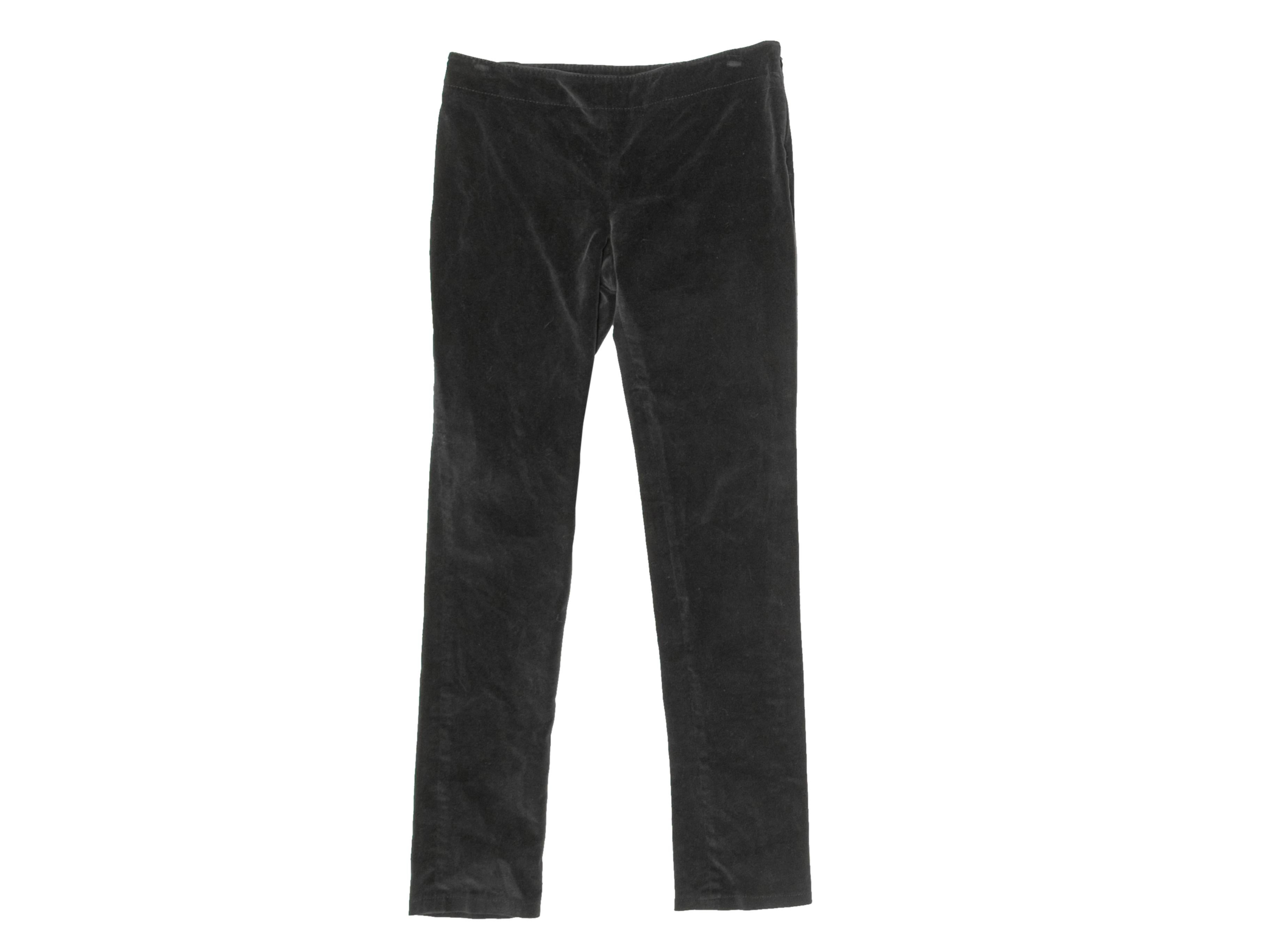 Vintage Black Gucci Fall/Winter 2002 Velvet Pants Size IT 38 1