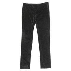 Vintage Black Gucci Fall/Winter 2002 Velvet Pants Size IT 38